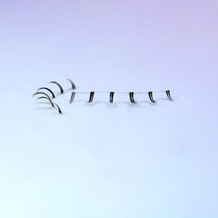 6 Pairs Natural Look Bottom Lashes 3D Clear Band Lower Eye Lashes Kit