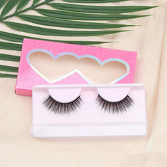 3D False Eyelashes Fluffy Faux Mink Lashes Natural Look 1 Pair