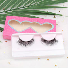 3D False Eyelashes Fluffy Faux Mink Lashes Natural Look 1 Pair