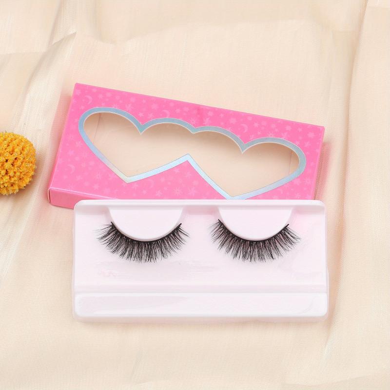 3D False Eyelashes Fluffy Faux Mink Lashes Natural Look 1 Pair
