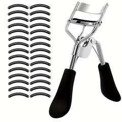 Stainless Steel Lash Curler With 30 Rubber Refill Pads