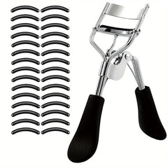 Stainless Steel Lash Curler With 30 Rubber Refill Pads