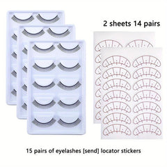 10 15 25 Pairs Self Adhesive Practice Lashes for Eyelash Extensions