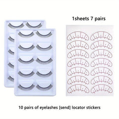 10 15 25 Pairs Self Adhesive Practice Lashes for Eyelash Extensions