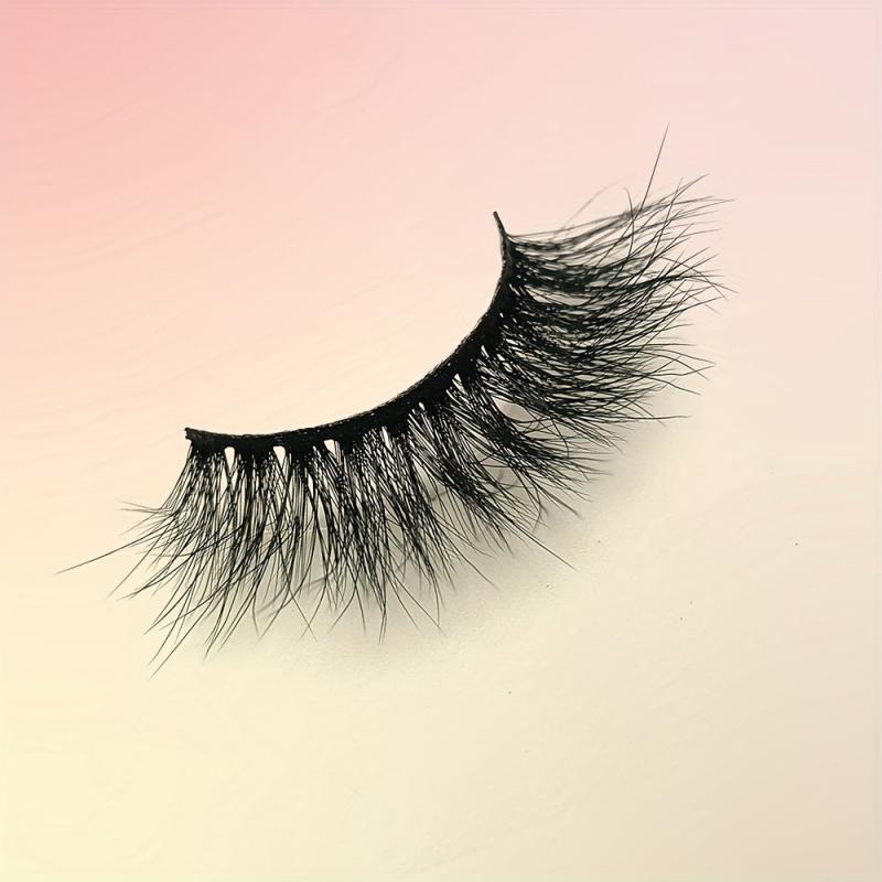 7 Pairs 3D Faux Mink False Eyelashes 16 18mm Thick Curling Lashes Extension