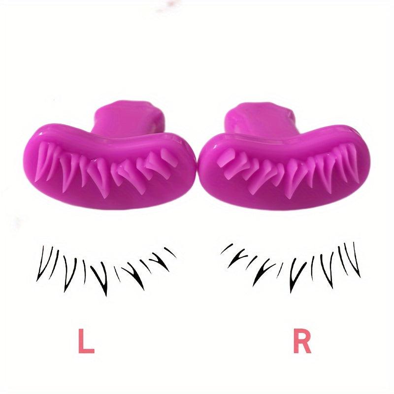 2pcs Lower Eyelash Stamp Makeup Tool Silicone Eyelash Stamp