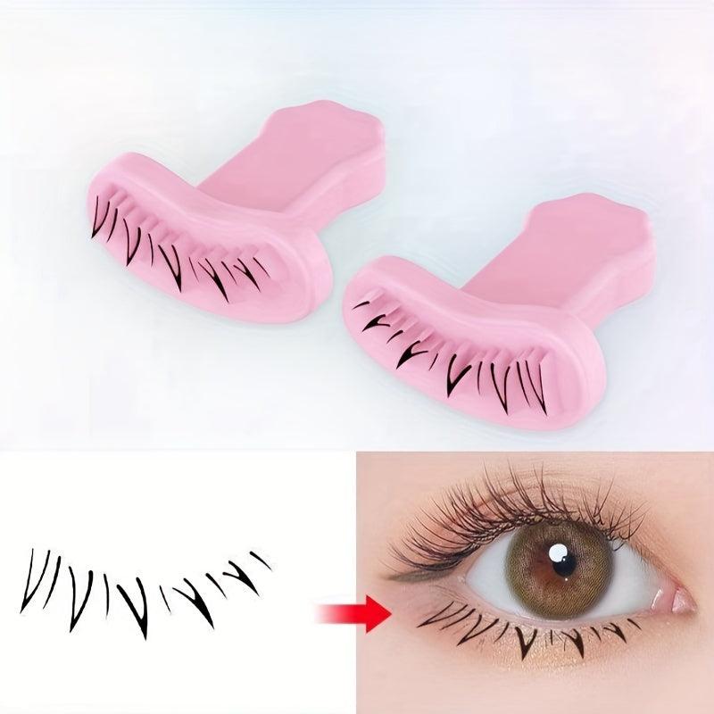 2pcs Lower Eyelash Stamp Makeup Tool Silicone Eyelash Stamp