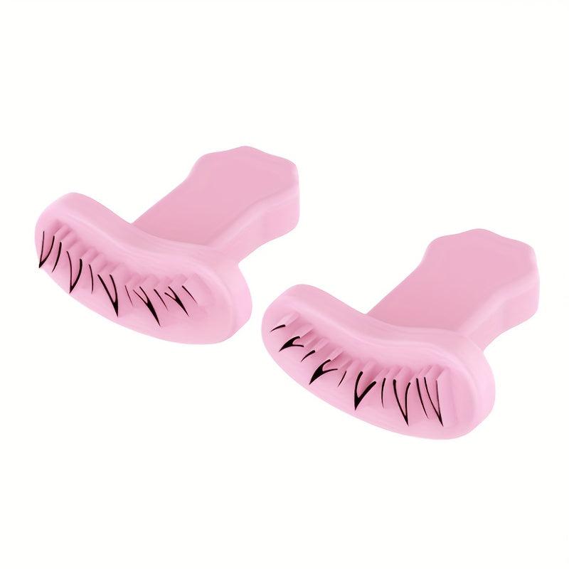 2pcs Lower Eyelash Stamp Makeup Tool Silicone Eyelash Stamp