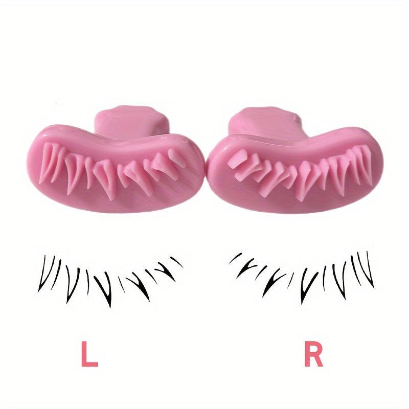 2pcs Lower Eyelash Stamp Makeup Tool Silicone Eyelash Stamp