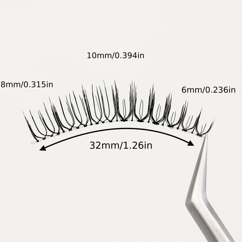 Natural Simulated False Eyelashes for Bridal Makeup