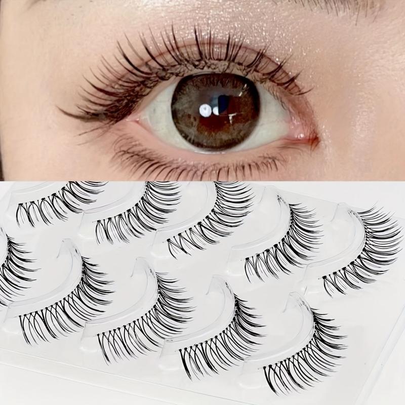 Natural Simulated False Eyelashes for Bridal Makeup