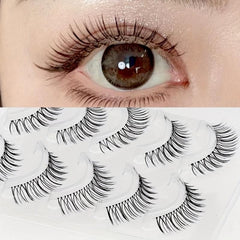 Natural Simulated False Eyelashes for Bridal Makeup