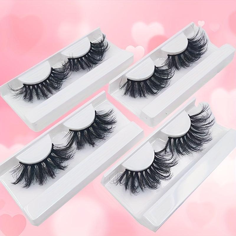 25mm 5D Mink False Eyelashes Natural Look Fluffy Lashes