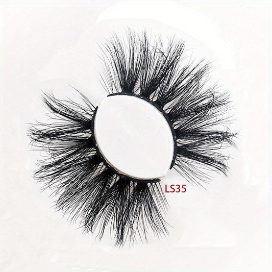 25mm 5D Mink False Eyelashes Natural Look Fluffy Lashes