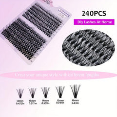 Individual Cluster Lashes 30D 40D Mixed Natural False Eyelash Clusters