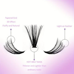 Individual Cluster Lashes 30D 40D Mixed Natural False Eyelash Clusters