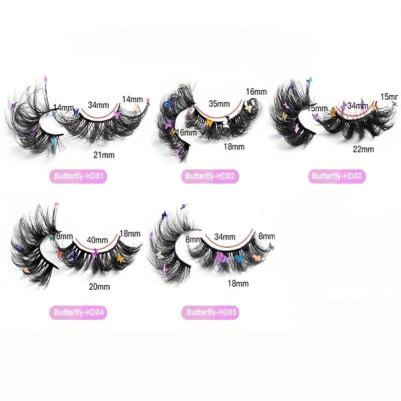 Fluffy Butterfly False Eyelashes Volume Messy and Curly Lashes