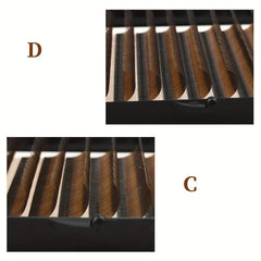 Brown Single Lashes Round Head 0.05C 0.05D 8-15mm Mixed Pack