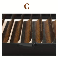 Brown Single Lashes Round Head 0.05C 0.05D 8-15mm Mixed Pack