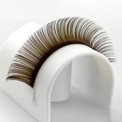 Brown Single Lashes Round Head 0.05C 0.05D 8-15mm Mixed Pack