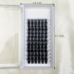 72 Lash Clusters DIY Eyelash Extensions D Curl Volume Individual Lashes 100 Wisp