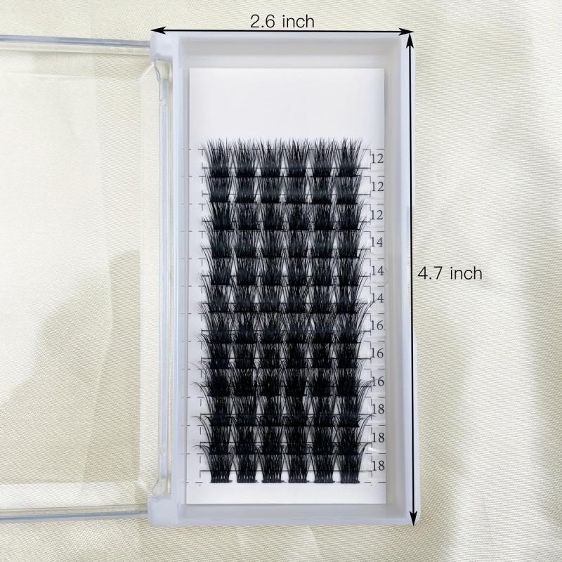 72 Lash Clusters DIY Eyelash Extensions D Curl Volume Individual Lashes 100 Wisp