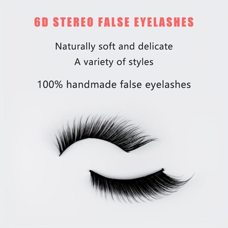 5 Pairs Faux Mink Fox Eye Cat Eye Lashes