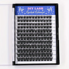 Segmented Cluster Lashes Thick Mixed False Eyelashes C Curling