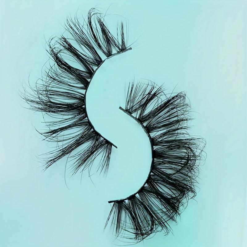 25mm 6D Faux Mink Eyelashes Soft Fluffy Wispy Natural False Lashes