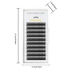 Natural Matte PBT Eyelash Extensions Soft Split Tips for Individual Lashes