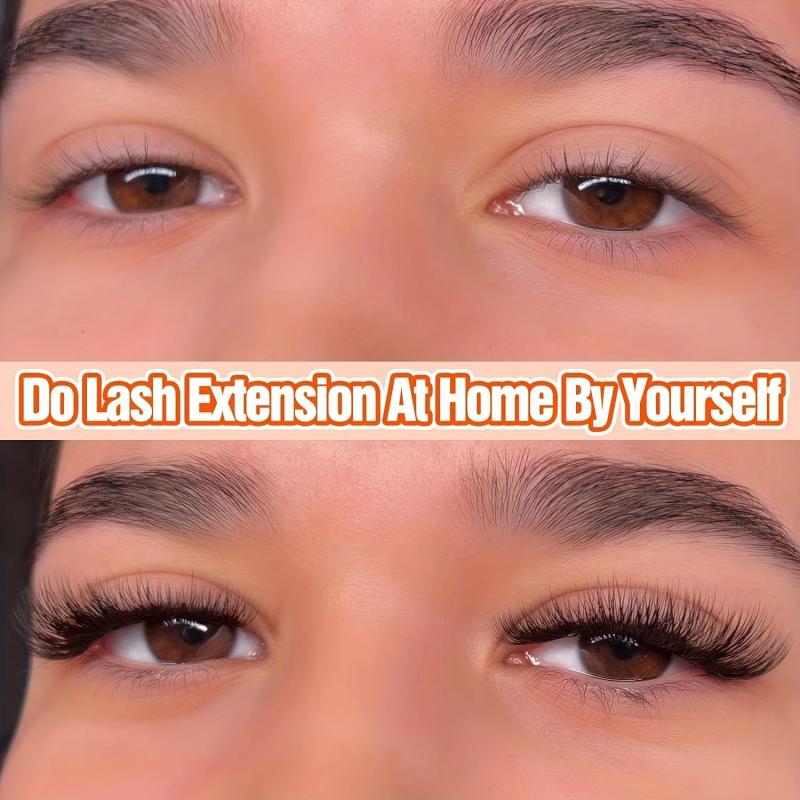 Cluster Lashes Wispy D Curling Eyelash Extensions 10-16mm DIY Lash Extensions