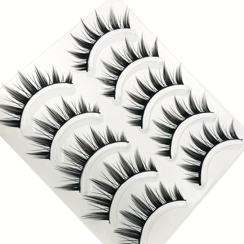 Wispy Anime False Eyelashes Natural Look Fluffy 3D Doll Eyelashes