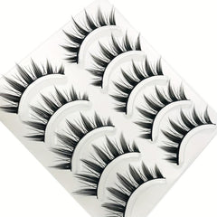 Wispy Anime False Eyelashes Natural Look Fluffy 3D Doll Eyelashes