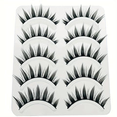 Wispy Anime False Eyelashes Natural Look Fluffy 3D Doll Eyelashes