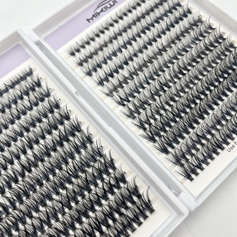 DIY Clusters Lashes Individual Extension Kit 30D 40D D Curling 9 16mm Mix Length