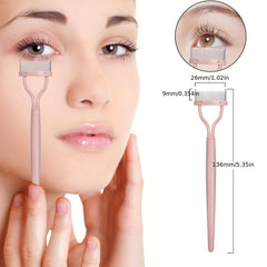 Pink Metal Eyelash Comb and Separator Tool for Women