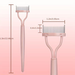 Pink Metal Eyelash Comb and Separator Tool for Women