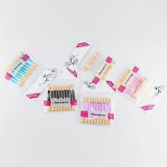 10pcs Sponge Eyeshadow Applicators Double Sided Makeup Applicator