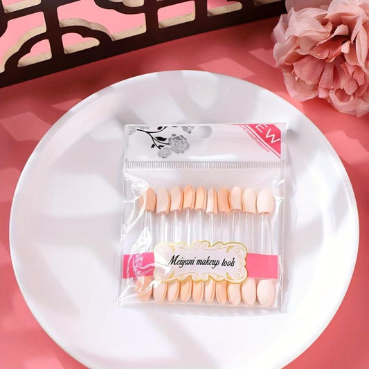 10pcs Sponge Eyeshadow Applicators Double Sided Makeup Applicator