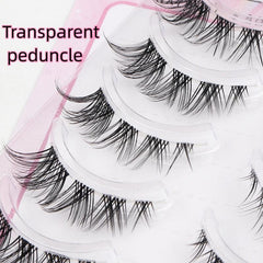 Fox Eye Eyelashes 5 Pairs False Eyelashes Simulated Thai Makeup