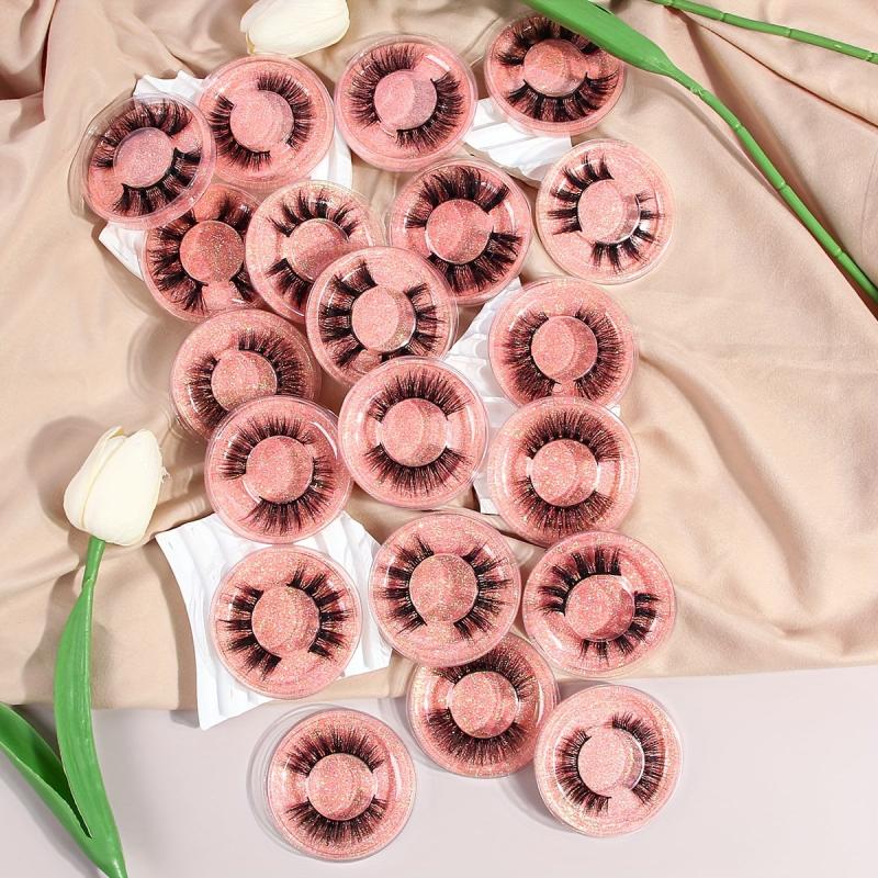 20 Pairs Mixed Style False Eyelashes for Daily Use