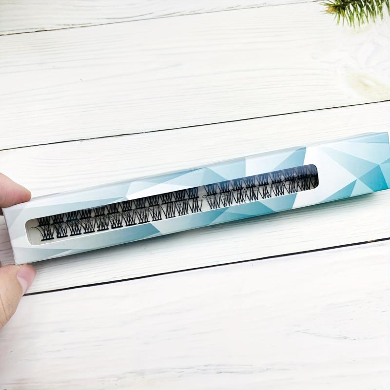D Curling Lash Clusters Volume 100 Wispy Lashes DIY Use At Home 14mm