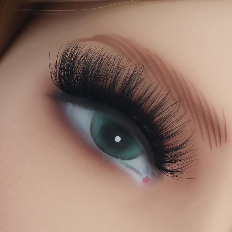 5 Pairs Thick 18mm Fluffy False Eyelashes Cat Eye Lashes