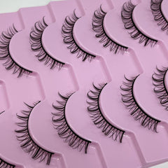 10 Pairs D Curling Faux Mink Wispy Eyelashes