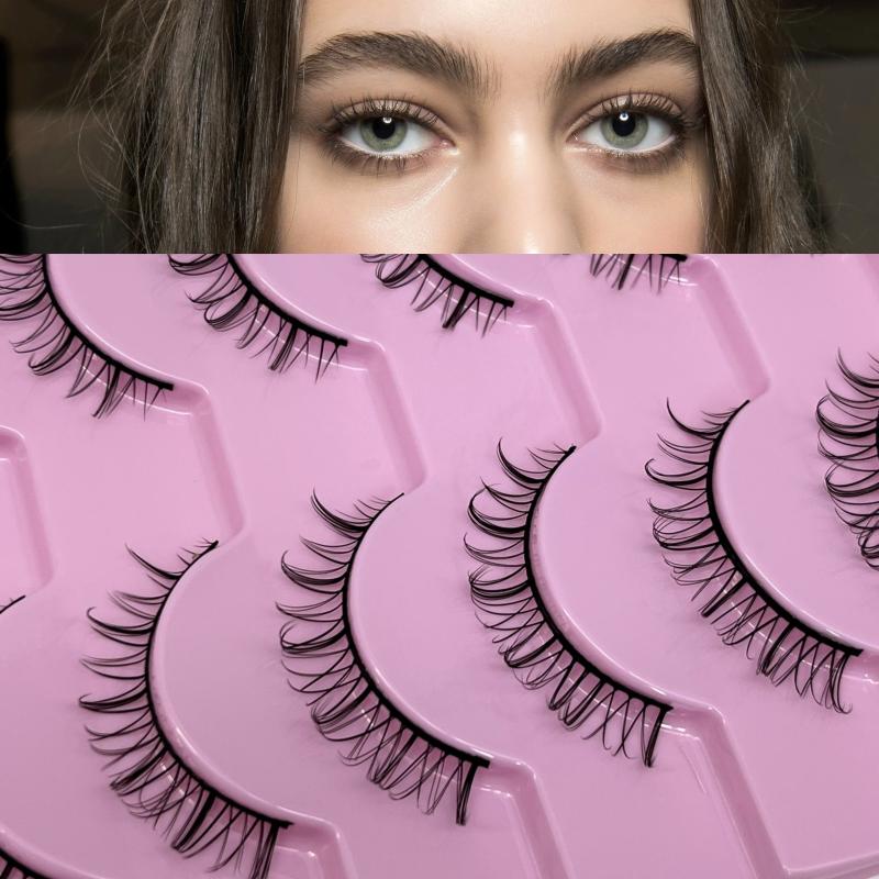 10 Pairs D Curling Faux Mink Wispy Eyelashes