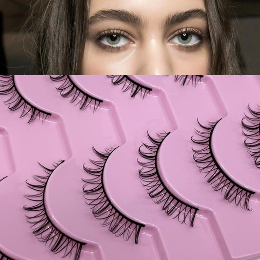 10 Pairs D Curling Faux Mink Wispy Eyelashes