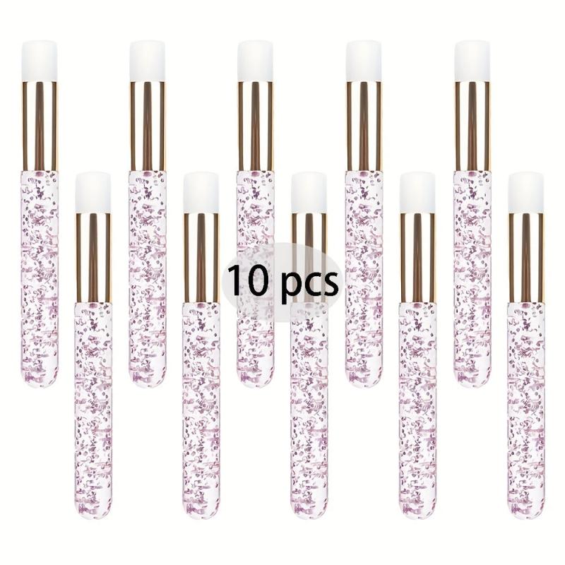 10Pcs Eyelash Shampoo Brushes Flat Nose Cleaning Remove Tool