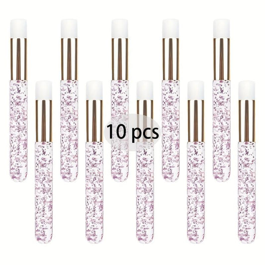 10Pcs Eyelash Shampoo Brushes Flat Nose Cleaning Remove Tool
