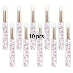 10Pcs Eyelash Shampoo Brushes Flat Nose Cleaning Remove Tool