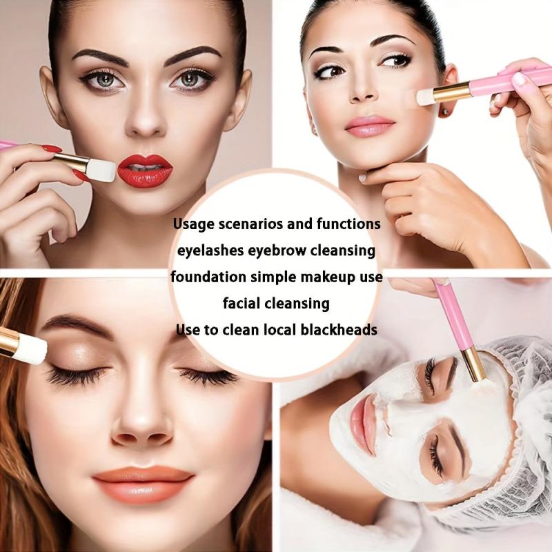 10Pcs Eyelash Shampoo Brushes Flat Nose Cleaning Remove Tool